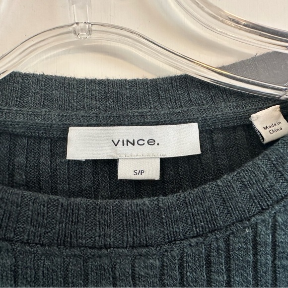 Vince Ribbed Top - Green - Picture 2 of 3